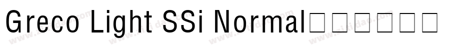 Greco Light SSi Normal字体转换